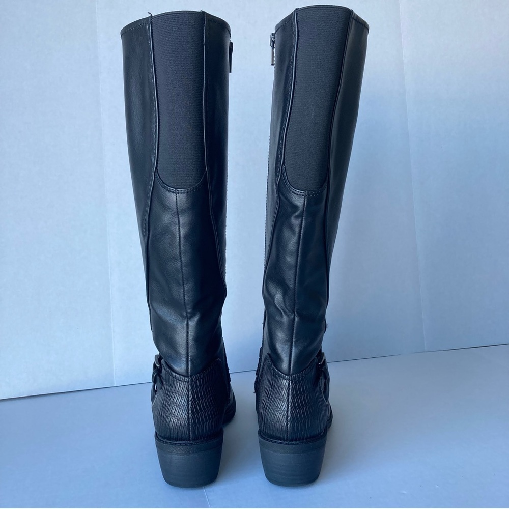 BareTraps Stratford Women Knee High Boots Equestrian Motorcycle Black Size 6.5 - Picture 4 of 11